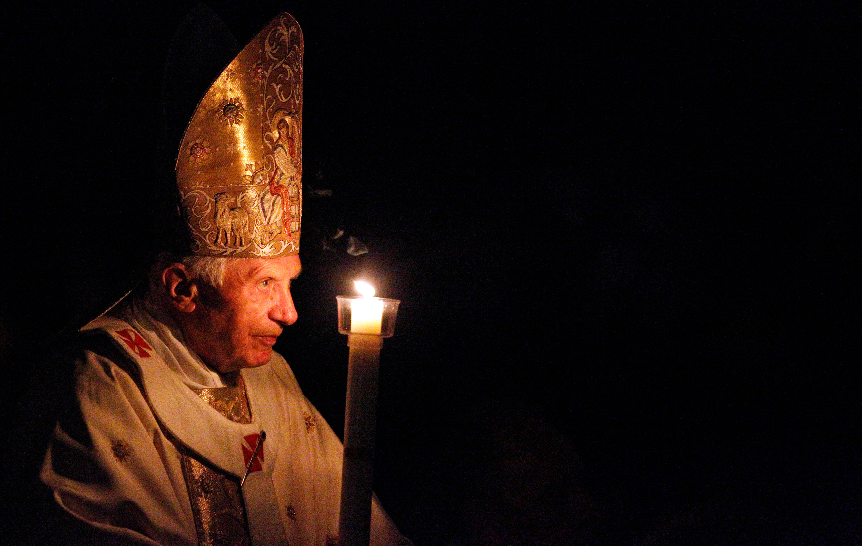 Pope Benedict XVI at the Vatican in 2012. 