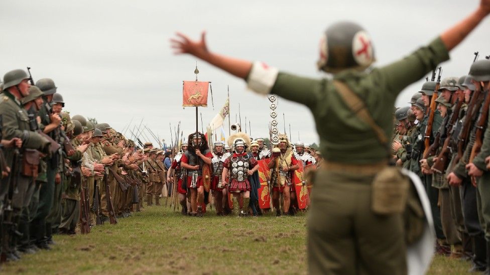 Reenactors gathering