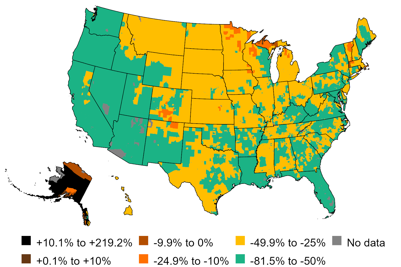 US map color-codes transportation energy burden by location, with most benefits for households on West Coast, South, Mid-Atlantic and New England. Central portion of country lower, and lowest of all in Alaska. 