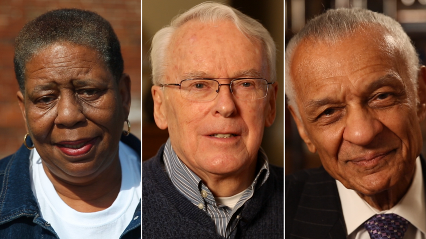 Voting rights activists Clark Olsen, Joanne Bland and C.T. Vivian.