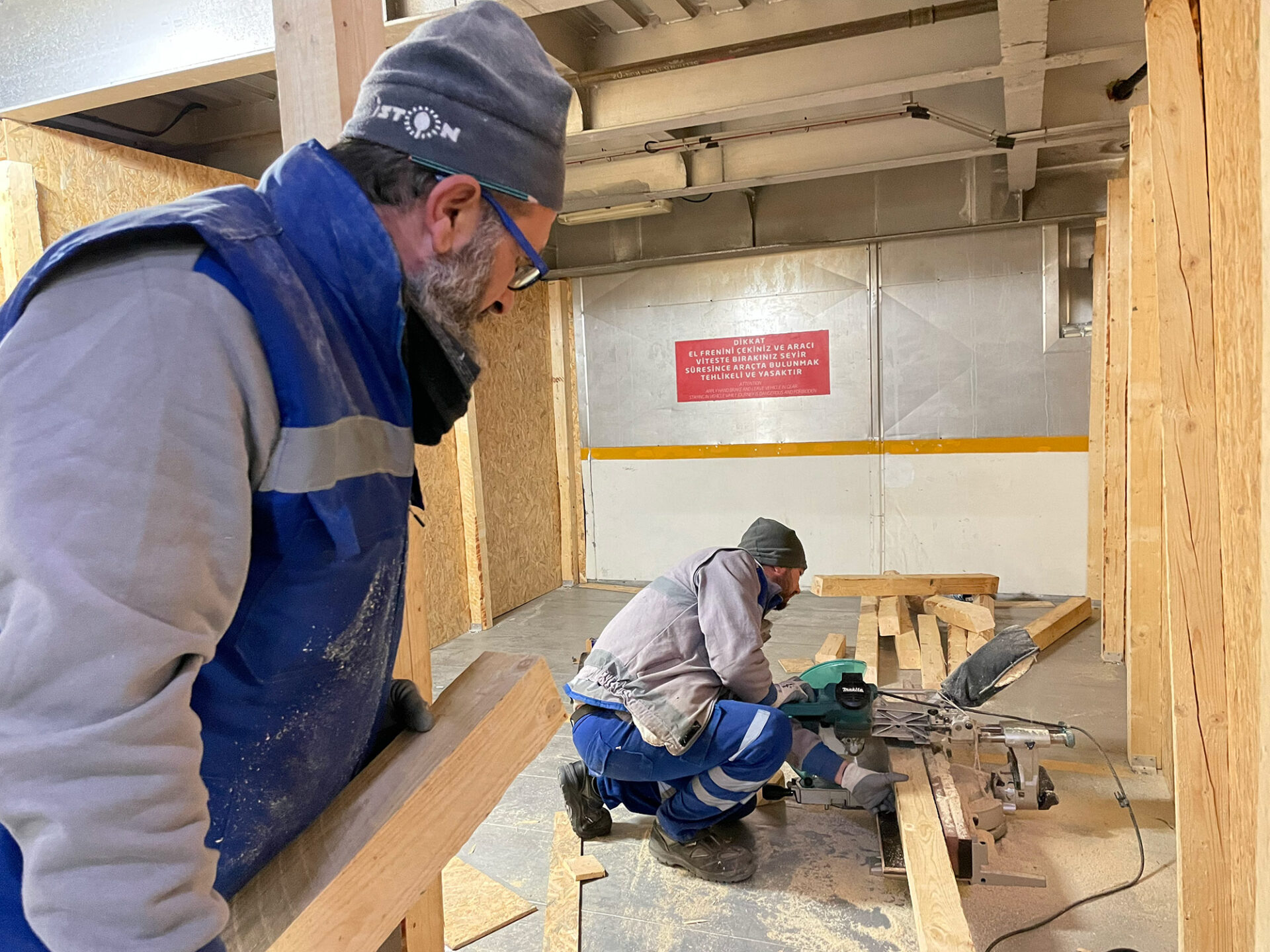 Work was underway Friday night to transform an Istanbul ferry into floating accommodation for 1,200 earthquake-affected people.