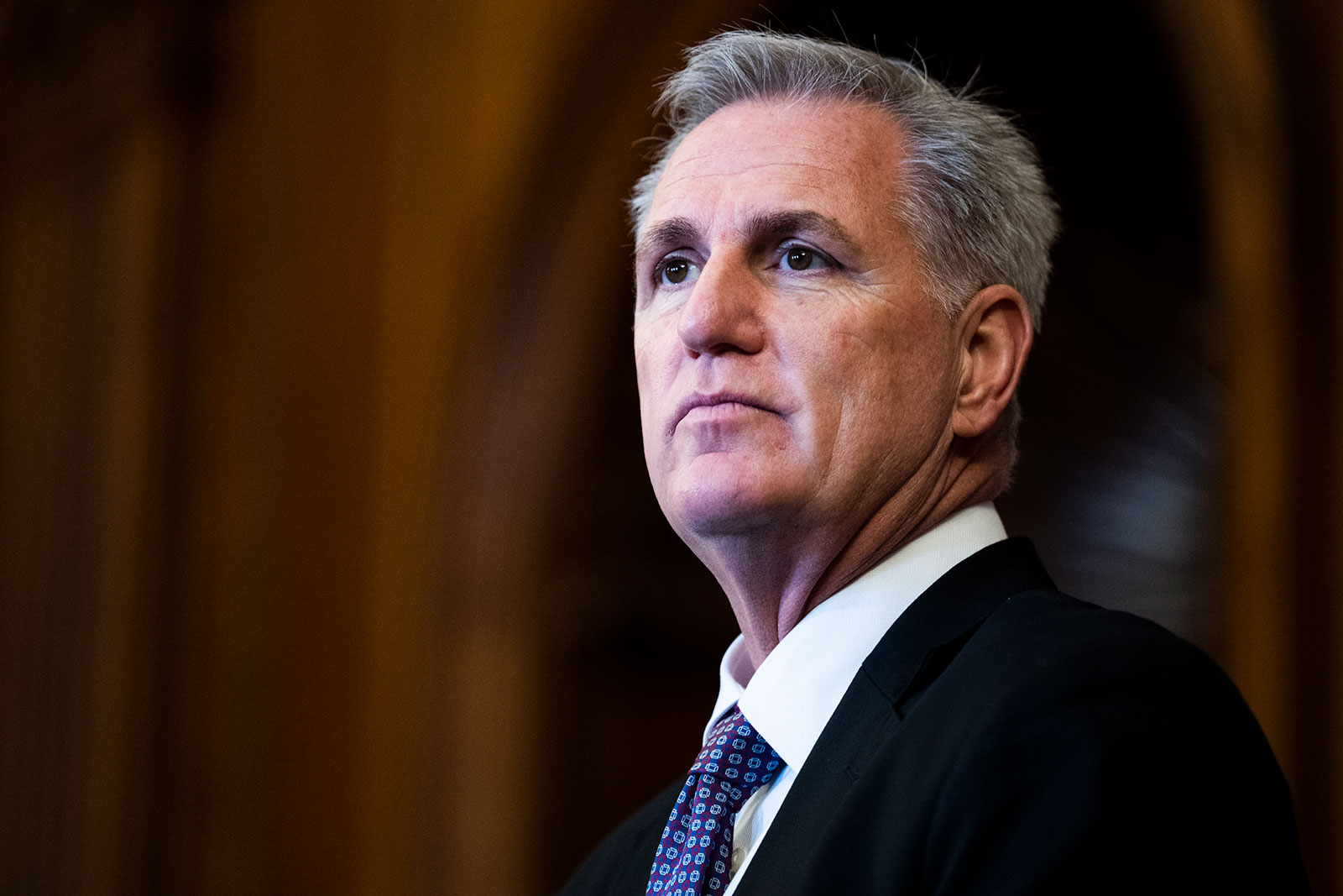 House Speaker Kevin McCarthy attends a signing ceremony for a resolution at the US Capitol on March 9. 