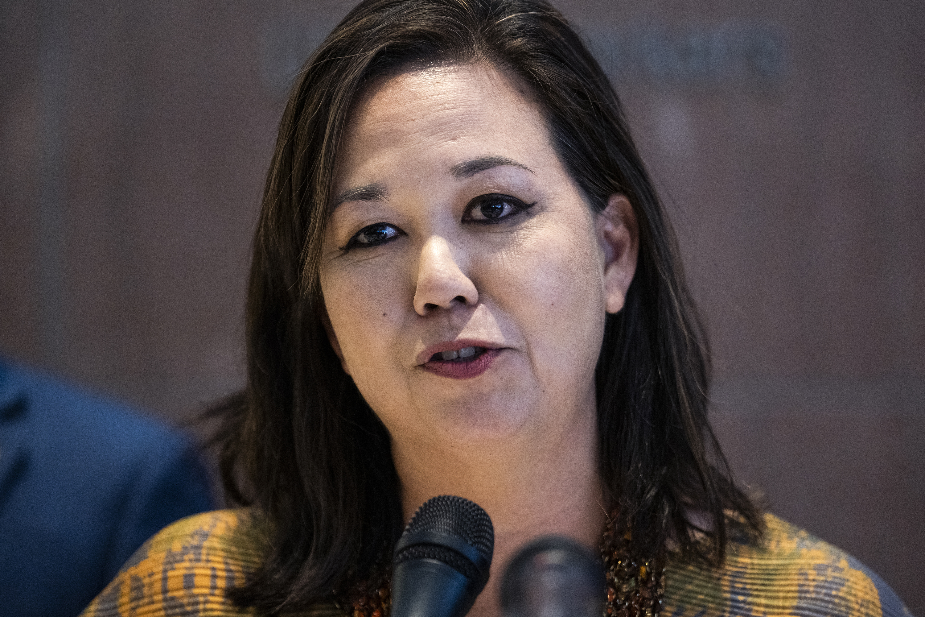 Jill Tokuda, D-Hawaii, speaks during a news conference in Washington, DC, on November 13, 2022.