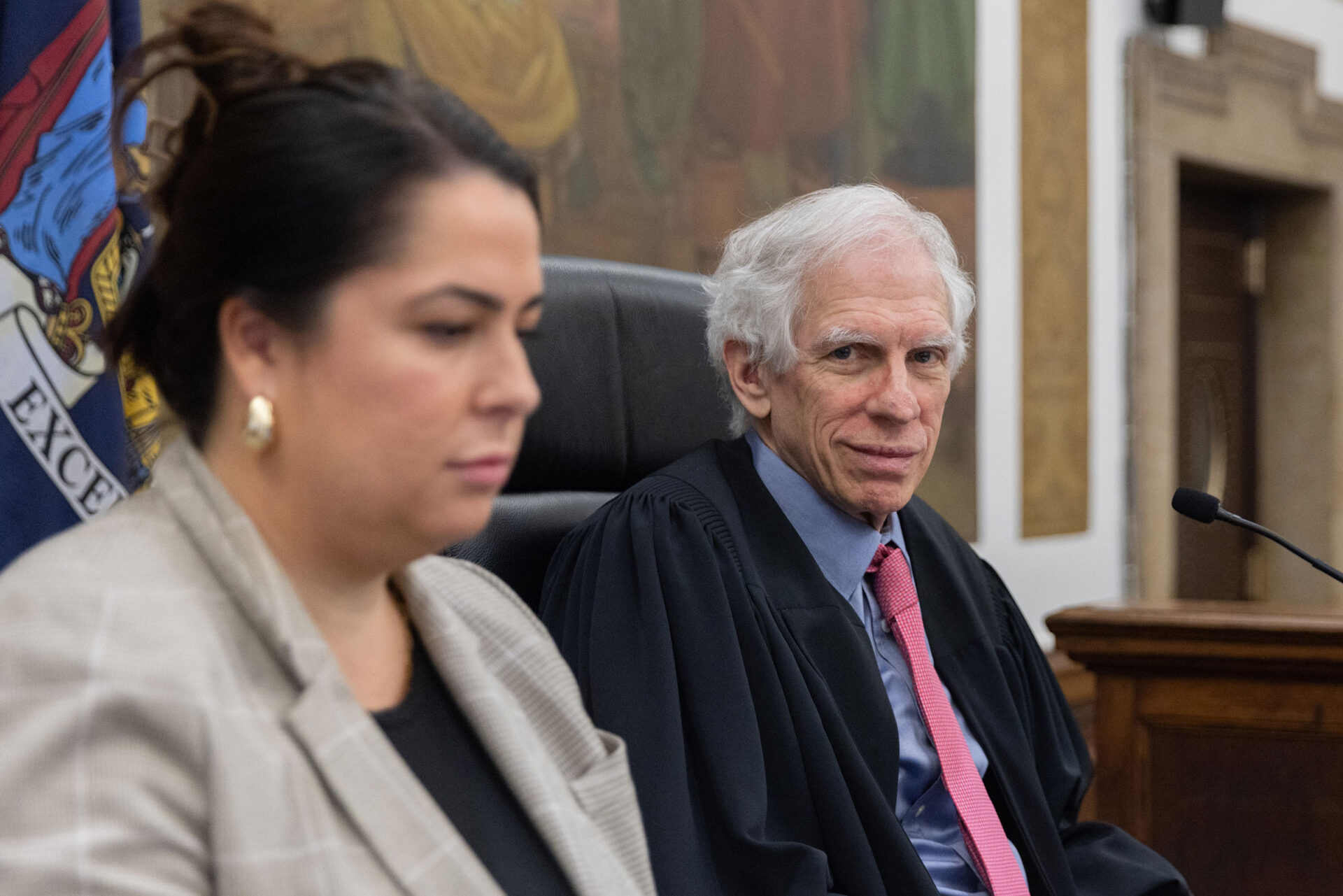 Justice Arthur Engoron presides over the former President Donald Trump's civil fraud trial at New York State Supreme Court on November 2, in New York City. 