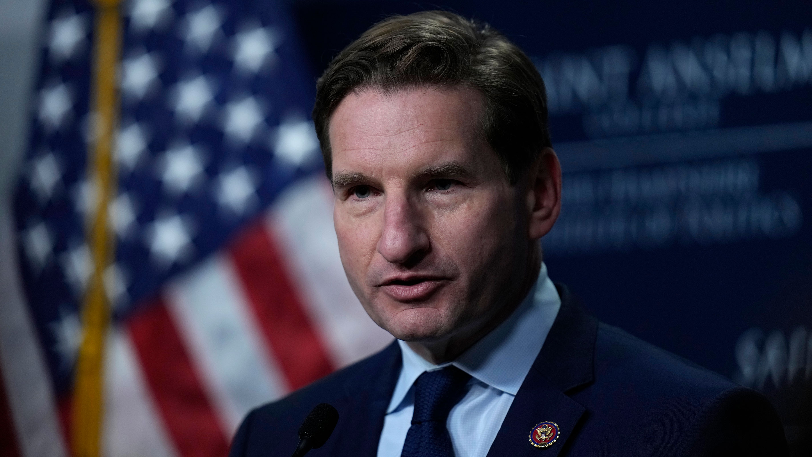 Democratic presidential candidate Rep. Dean Phillips during a campaign stop in October, Tuesday, Oct. 31, 2023, in Manchester, N.H. (AP Photo/Charles Krupa, File)