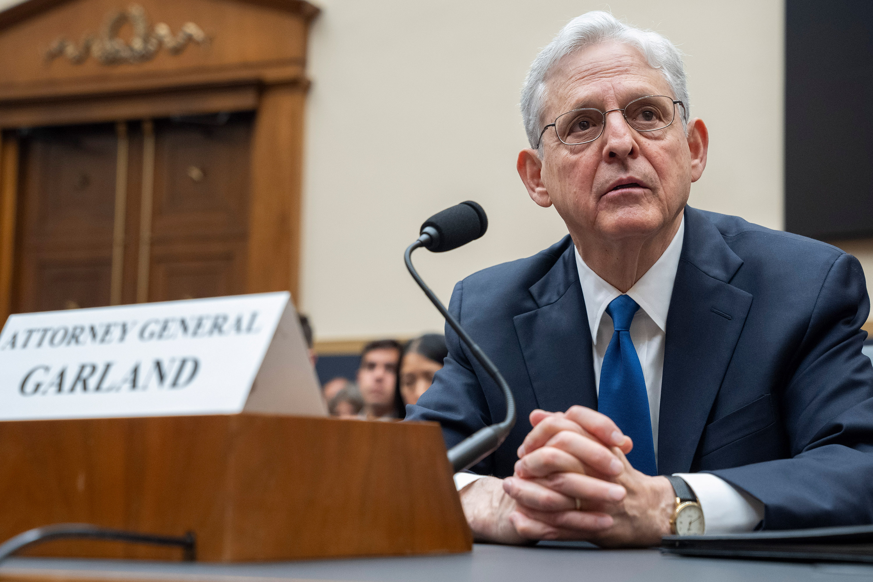 Attorney General Merrick Garland testifies on Tuesday.